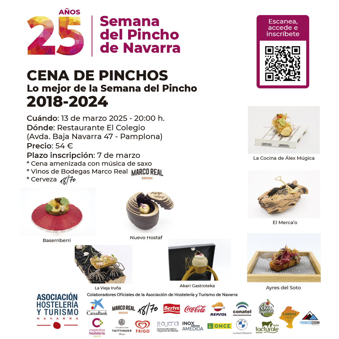 Cartel Cena de PInchos